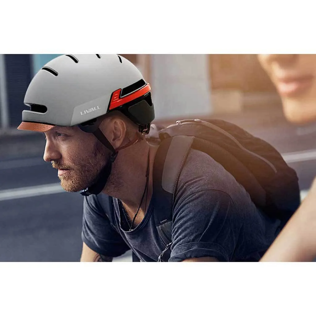 LIVALL Smart Urban Cycle Helmet BH51T  & Controller - Sandstone Grey