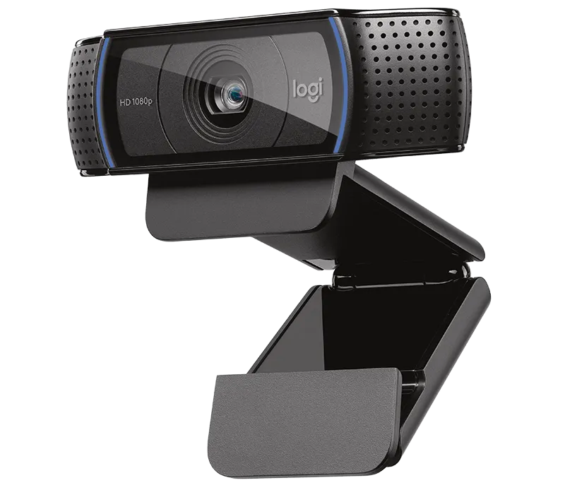 Logitech C920 HD Pro Webcam Full HD 1080p video calling with stereo audio