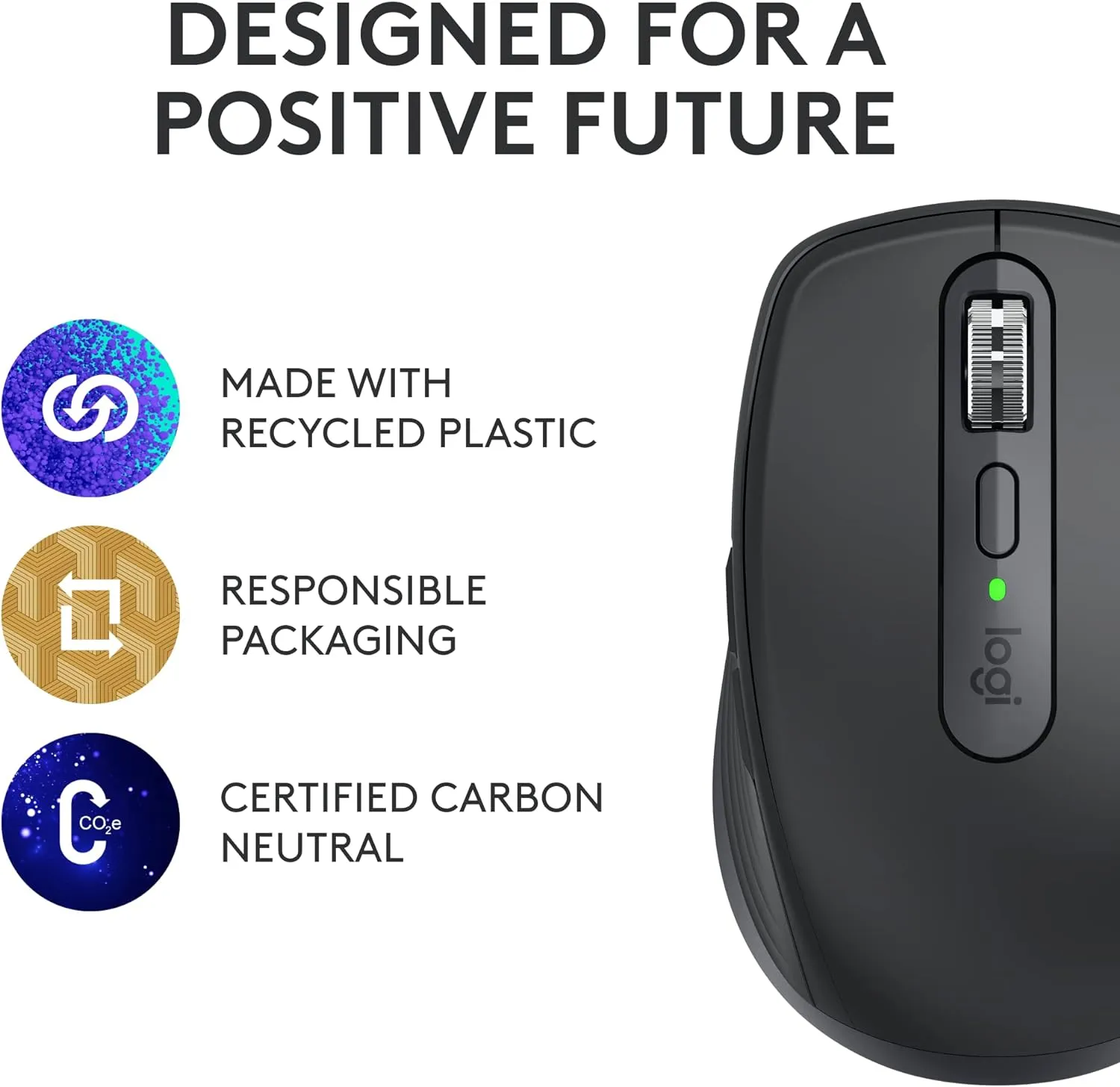 Logitech MX Anywhere 3S Wireless Mouse 緊湊高效無線滑鼠 - Graphite 石墨灰色 910-006935 原裝行貨