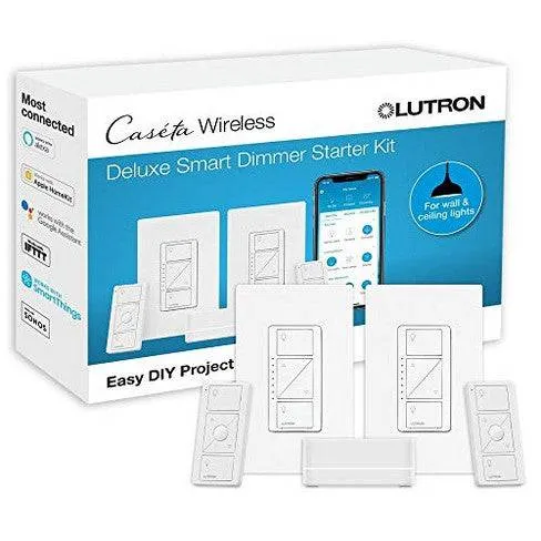 Lutron Caseta Wireless Smart Lighting In-Wall Dimmer Kit