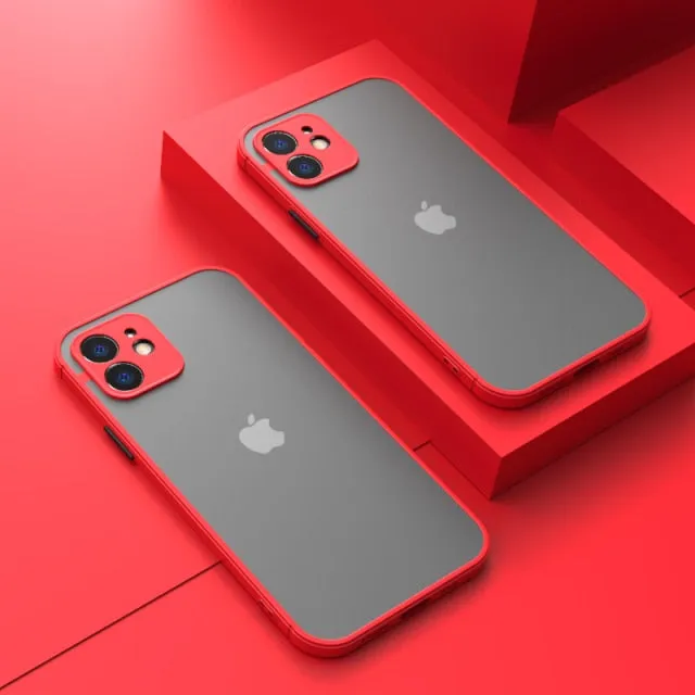 Luxury Silicone Shockproof Matte Phone Case For iPhone