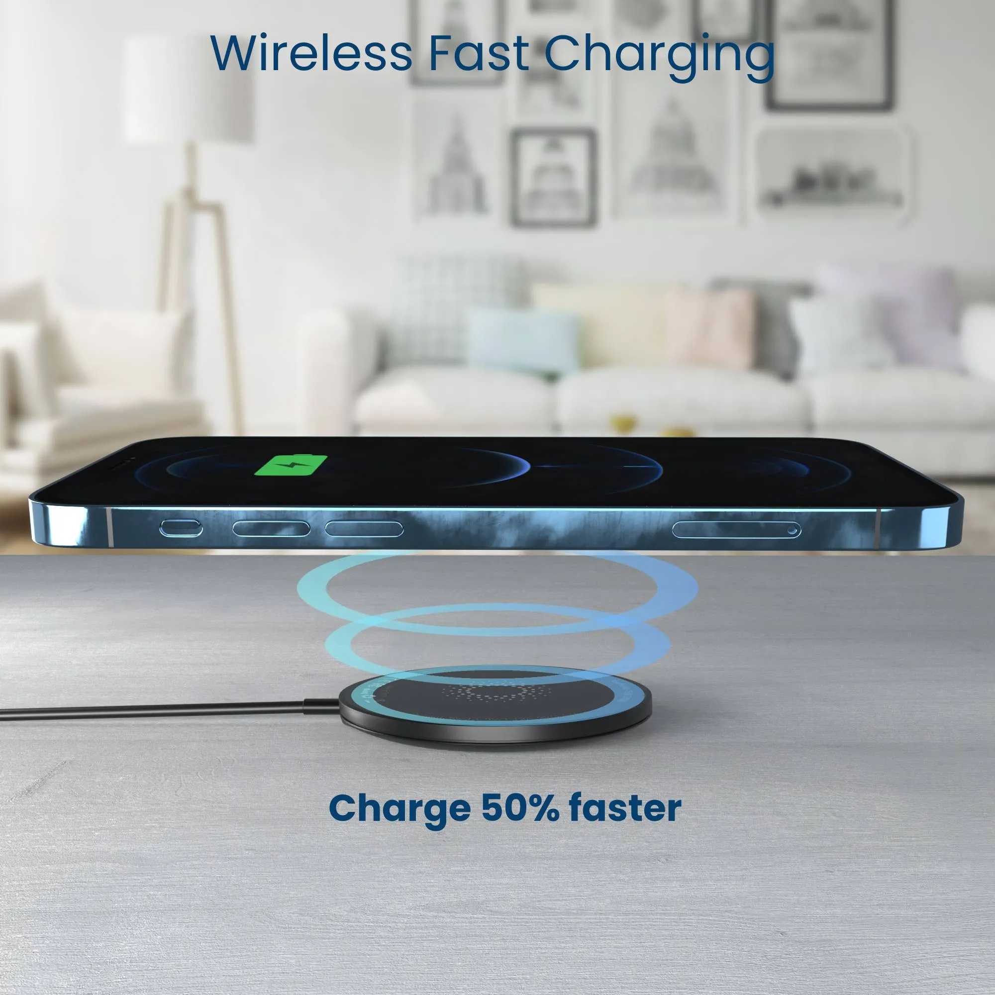 MagBoost Wireless Charger with Wall Charger