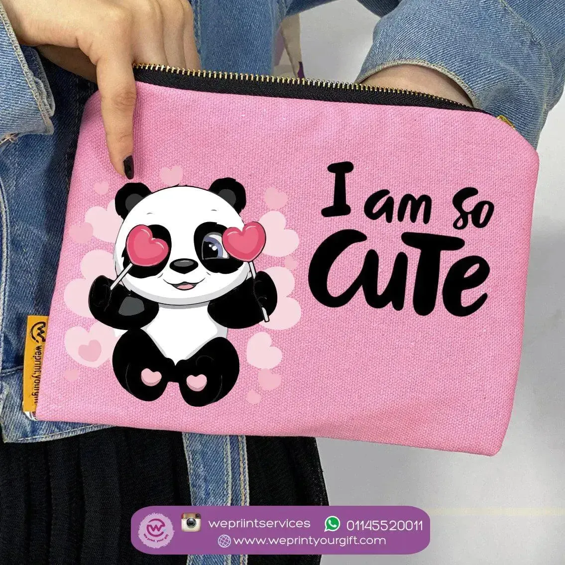 Makeup & Pencil Case-Panda