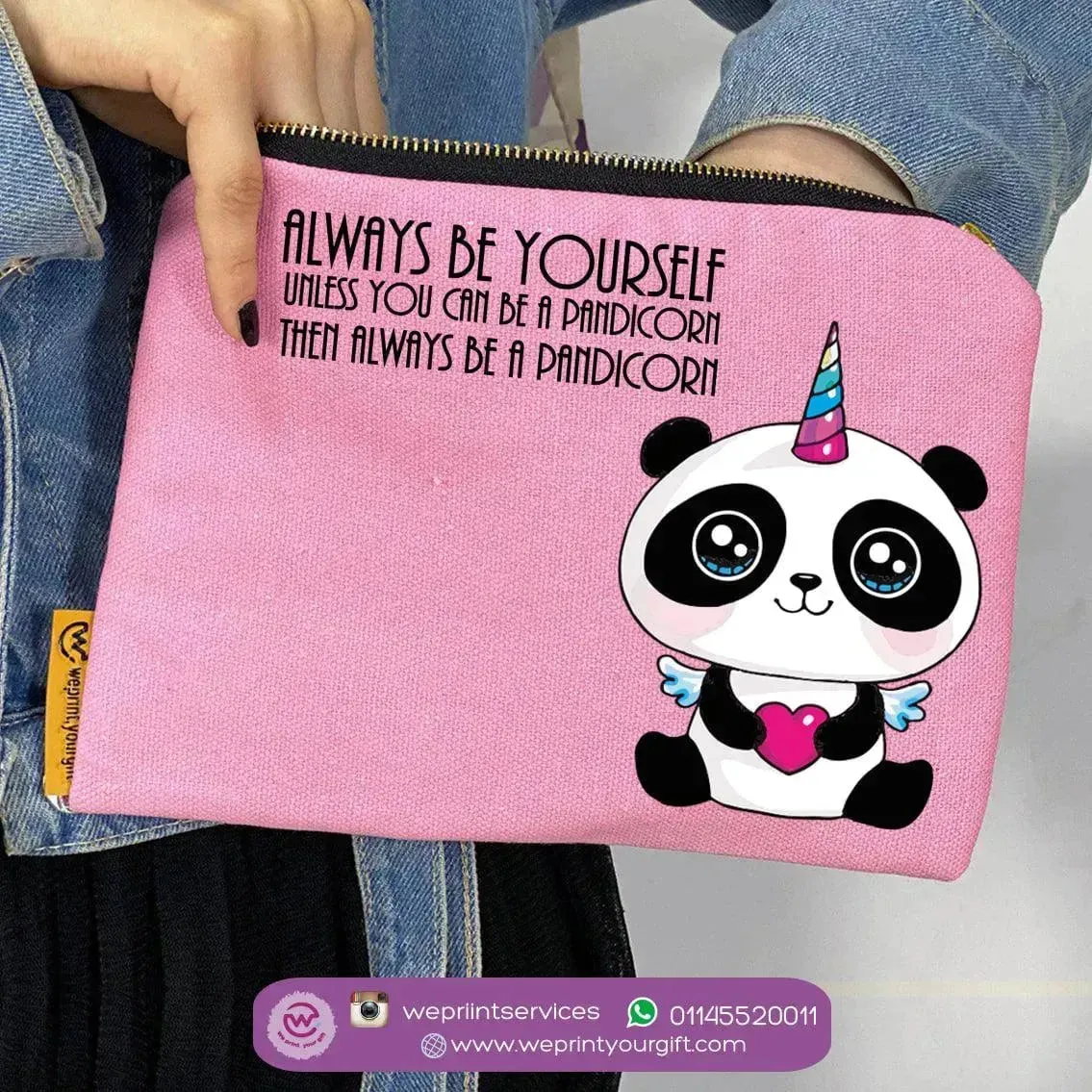 Makeup & Pencil Case-Panda