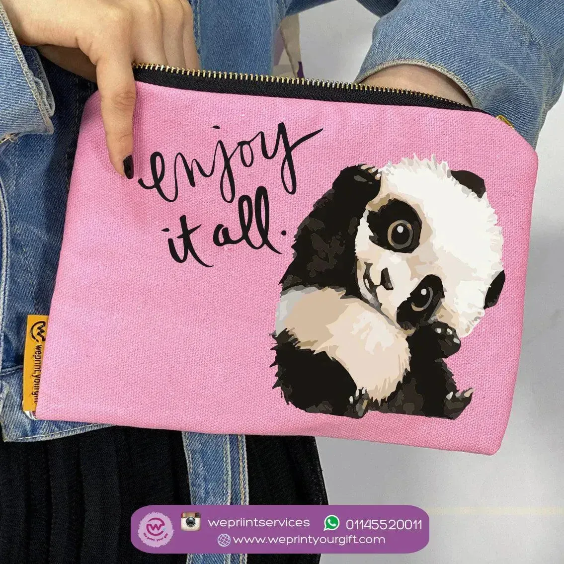 Makeup & Pencil Case-Panda