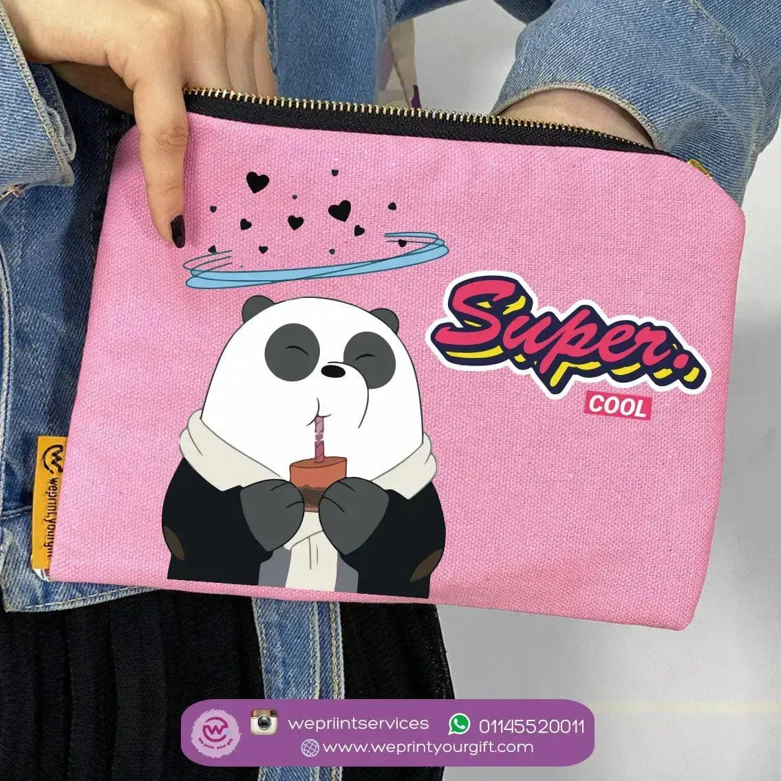 Makeup & Pencil Case-Panda