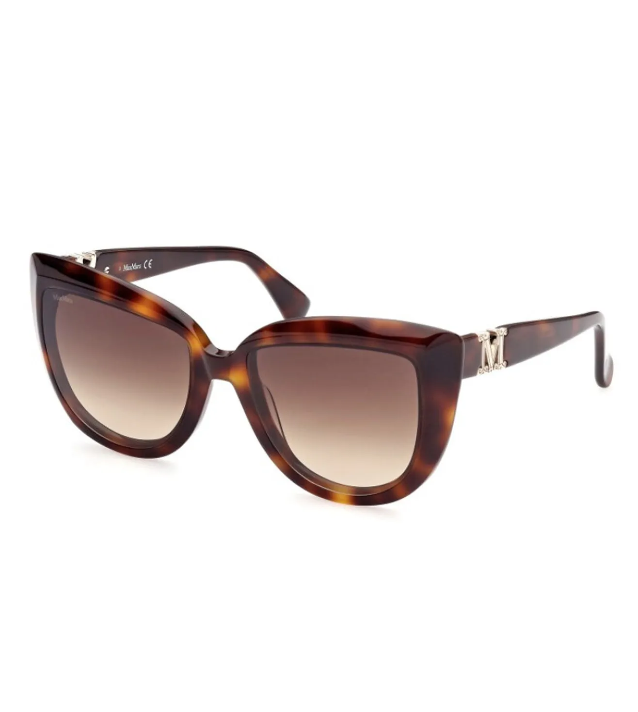 Max Mara Women's Gradient Brown Butterfly Sunglasses