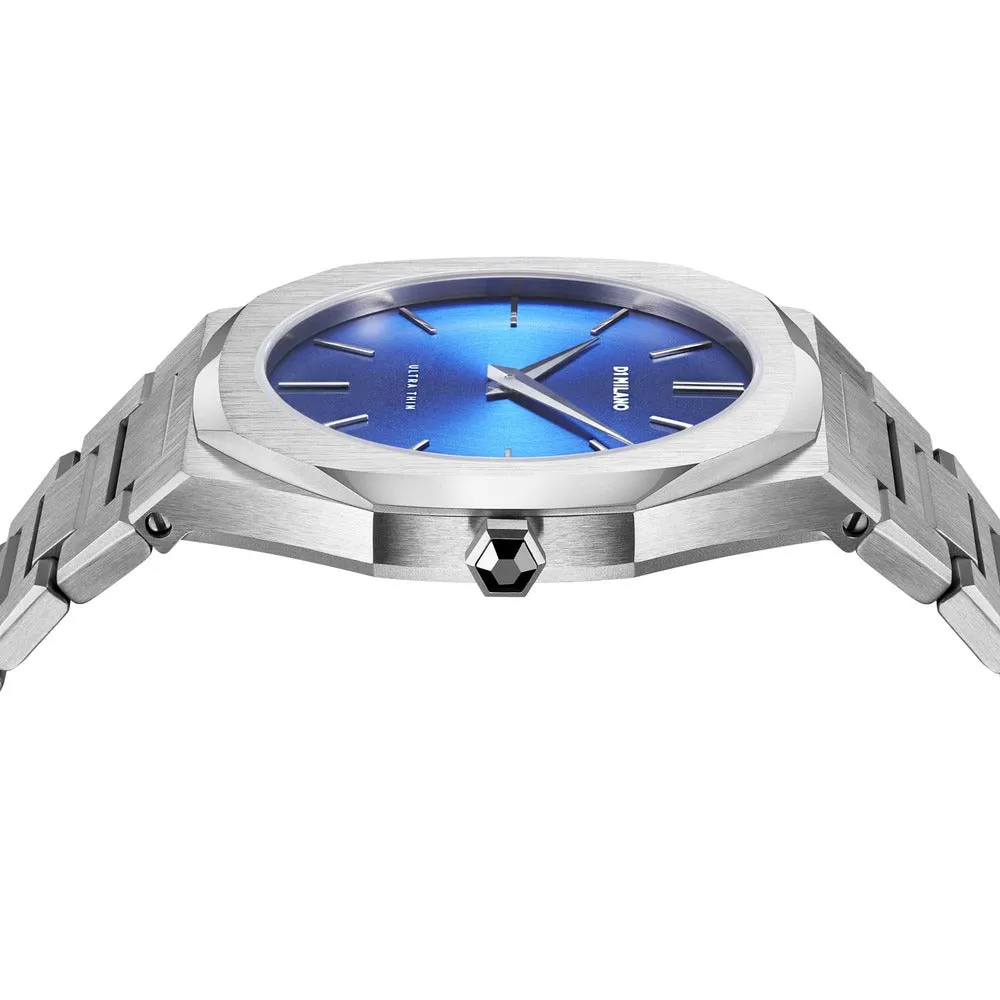 Men Ultra Thin Blue 40mm Watch