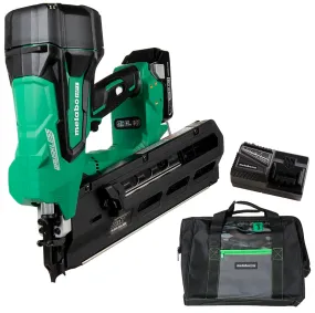 Metabo HPT NR1890DRSM Strip Framing Nailer, Battery Included, 18 V, 3 Ah, 47 Magazine, 21 deg Collation, Nail Fastener :EA: QUANTITY: 1