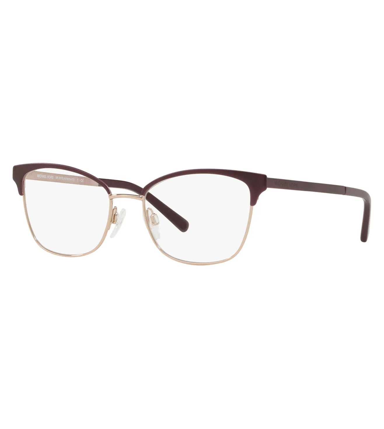 Michael Kors Women's Rose Gold Cat-eye Optical Frame