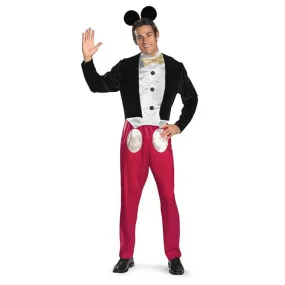 Mickey Mouse Costume for Adults, Mickey Mouse Clubhouse, Disney, Black and Red Jumpsuit