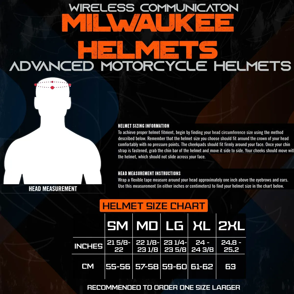 Milwaukee Helmets H510 Gloss Black 'Chit-Chat' Full Face Motorcycle Helmet w/ Intercom - Built-in Speaker and Microphone for Men / Women