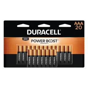 MN2400B20Z Duracell, MN2400 Alkaline Battery, AAA, Coppertop, 20PK