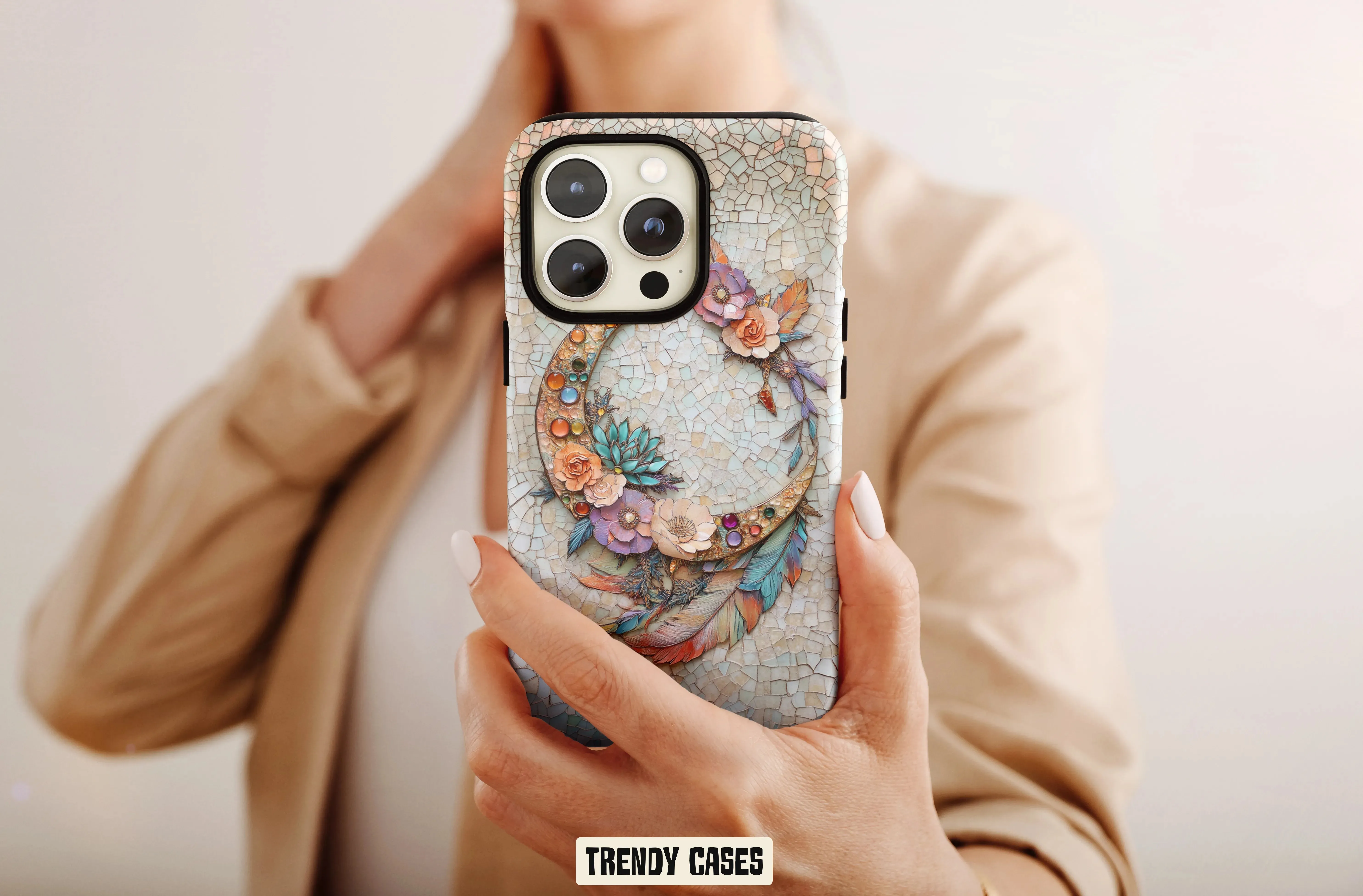 Mosaic Crescent iPhone Case