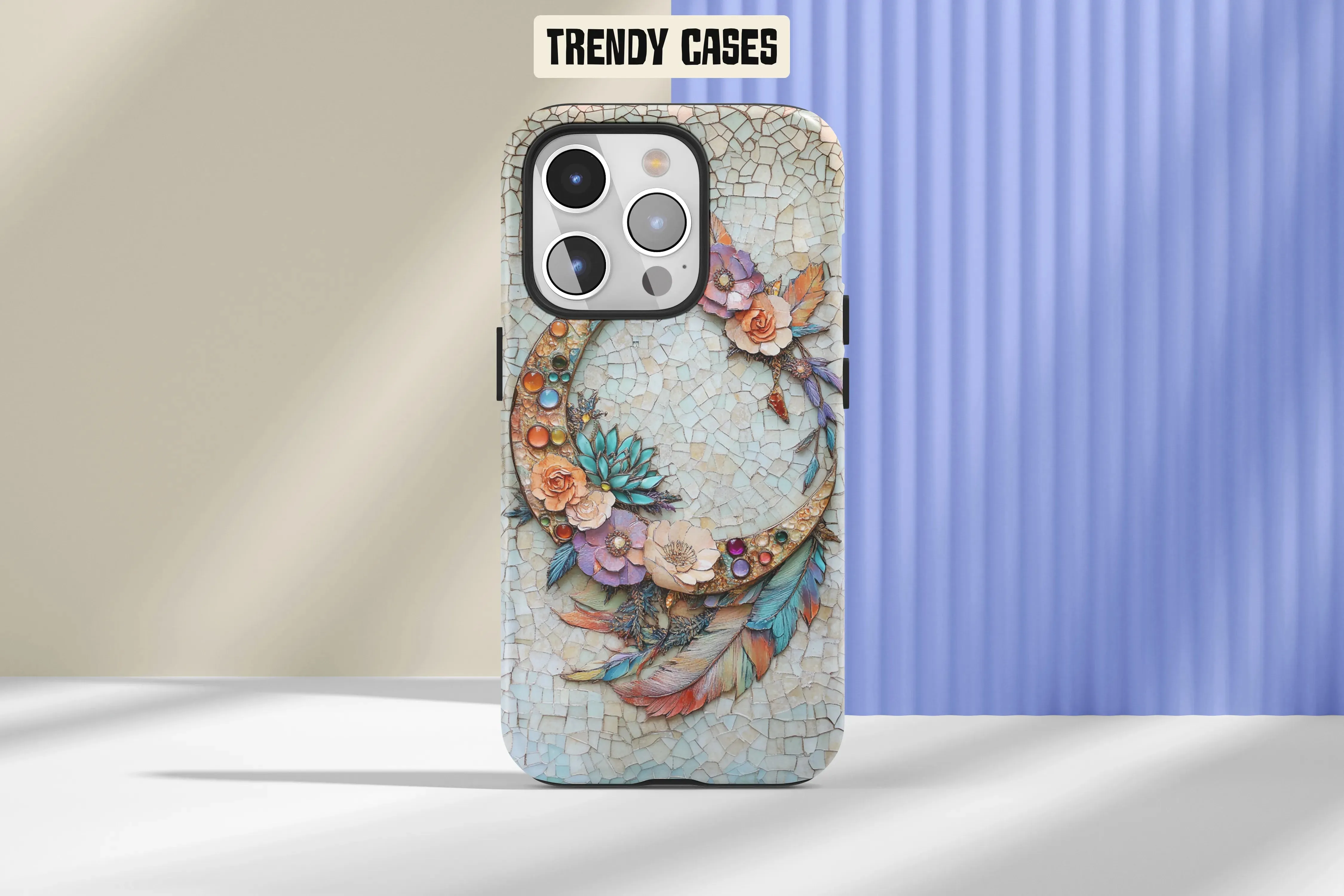 Mosaic Crescent iPhone Case