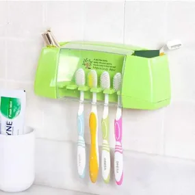 Multifunctional toothbrush holder storage box