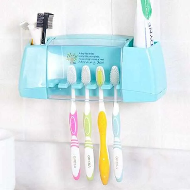 Multifunctional toothbrush holder storage box