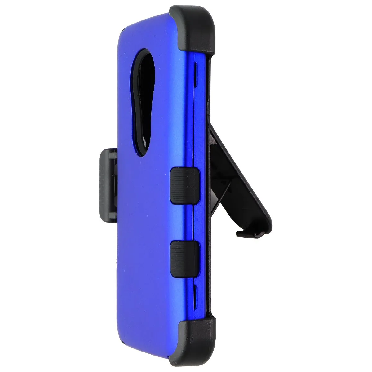 MyBat Dual Layer Case & Holster for Motorola Moto G6 Play - Blue/Black