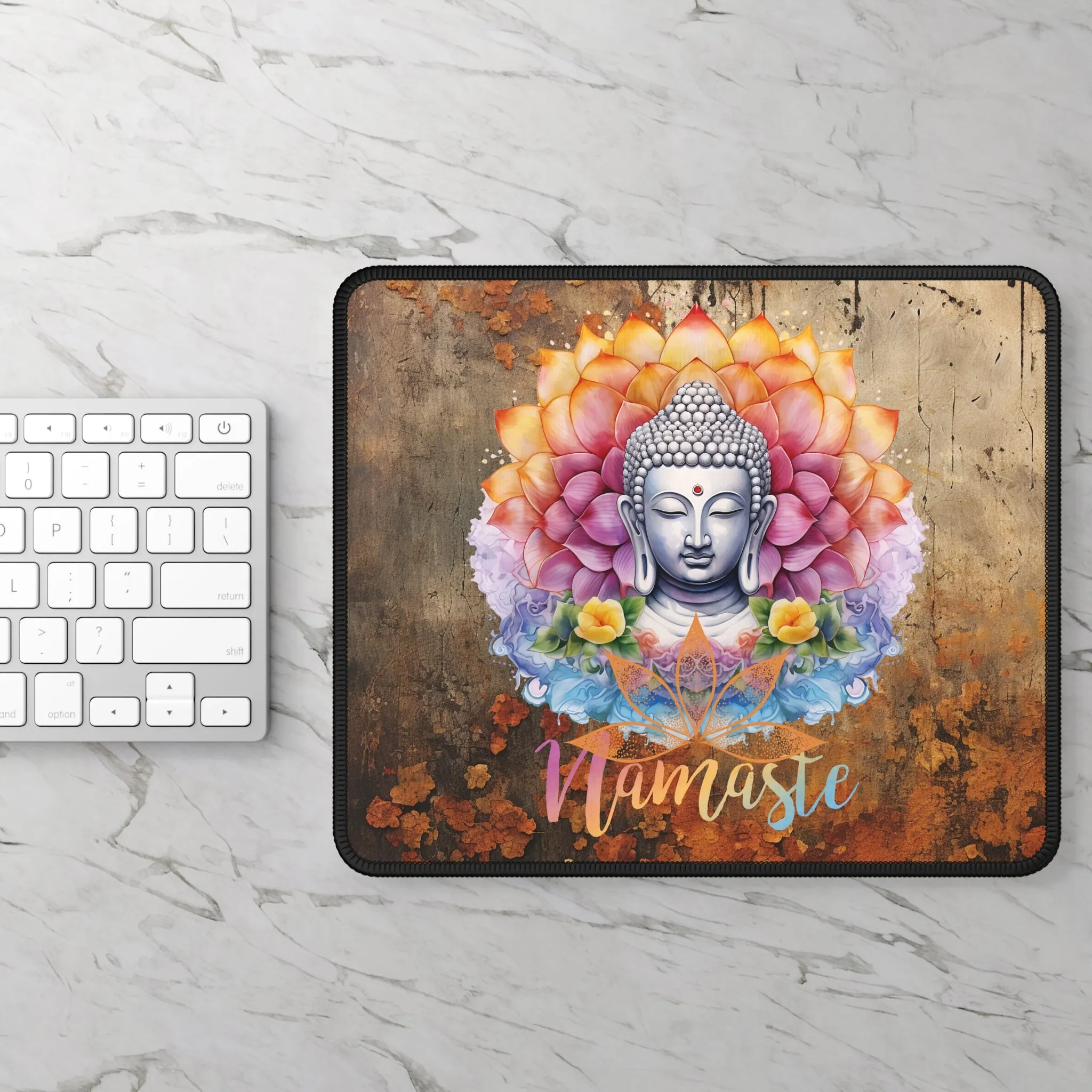 Namaste Yoga Mouse Pad,Unique Gift For Meditation And Yoga Lover, Cute Yoga Mouse Pad, Mindful Yoga Gift, Yoga lover Mouse Pad, Yoga Instructor Gift, Gift For Yoga lovers, Gift For Yogi.