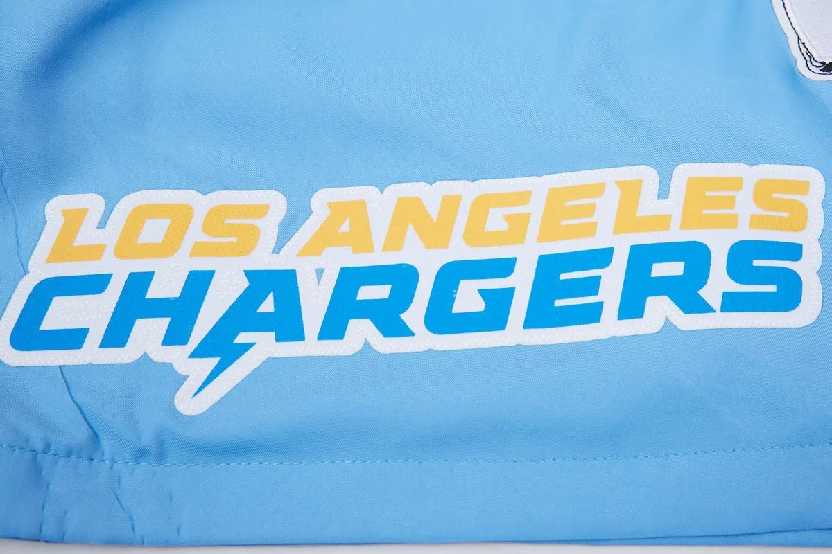 NFL LOS ANGELES CHARGERS LOCK UP TEAM LOGO MEN'S WOVEN SHORT (UNIVERSITY BLUE)