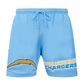 NFL LOS ANGELES CHARGERS LOCK UP TEAM LOGO MEN'S WOVEN SHORT (UNIVERSITY BLUE)