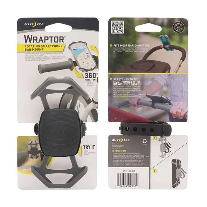 Nite Ize Wraptor Rotating Phone Handle Bar Mount Holder