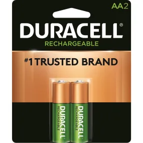 NL1500B2N Duracell-Rechargeable NiMH Batteries,AA,2 Pack