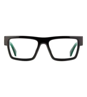 OFF White Men Shiny Black Square Optical Frame