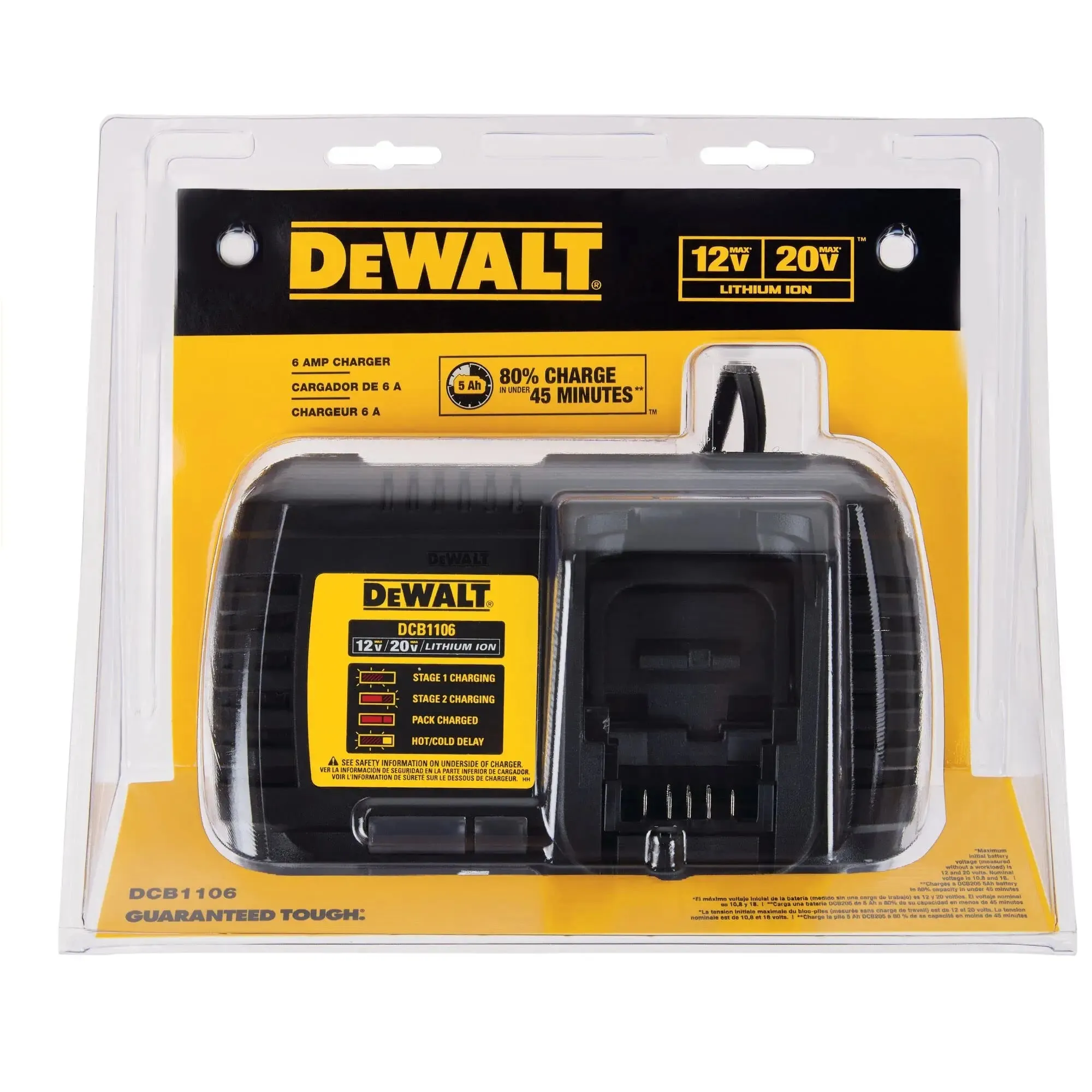 Open Box -  DEWALT 6 Amp Battery Charger