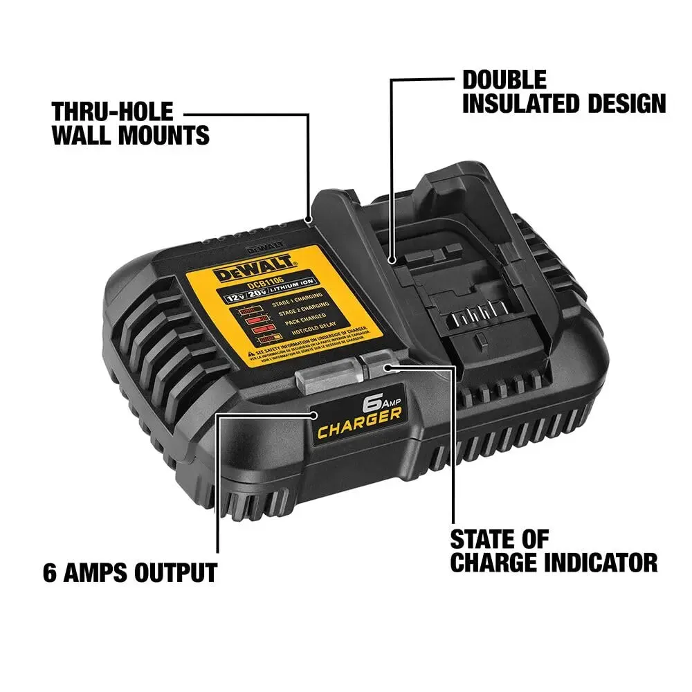 Open Box -  DEWALT 6 Amp Battery Charger