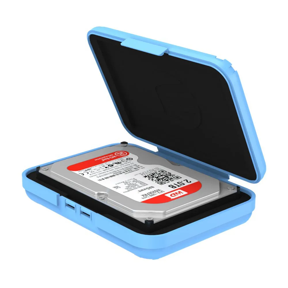 ORICO 3.5-Inch HDD/SSD Shockproof Hard Drive Storage Box Protective Case with EVA Foam Padding &  Label Sticker | HDD Case | SSD Case | ORICO-PHX35