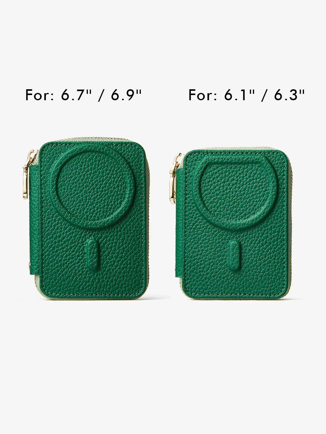 Original Design Set- Detachable Wireless Charging Crossbody Wallet Phone Case Round Pouch Set