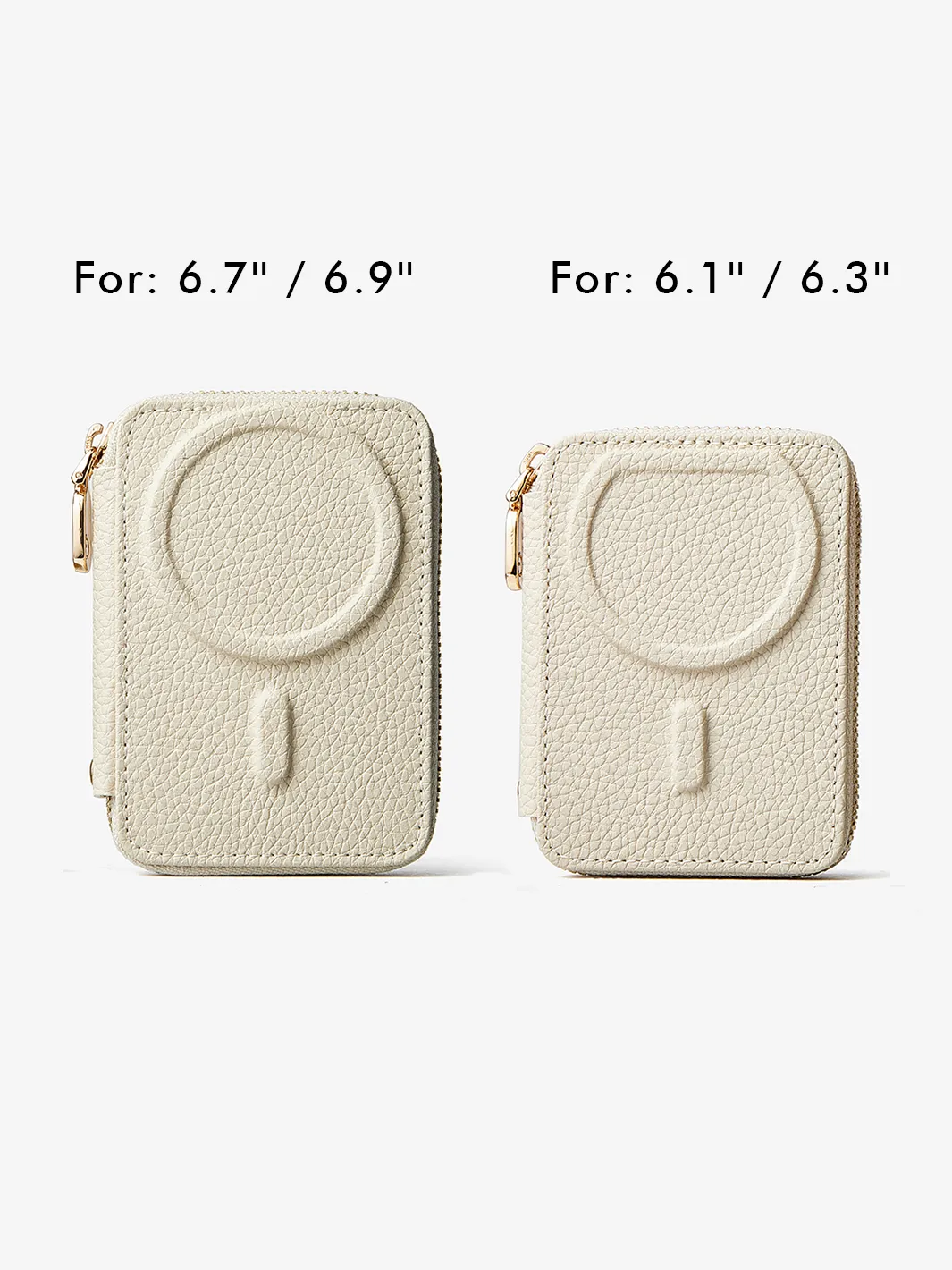 Original Design Set- Detachable Wireless Charging Crossbody Wallet Phone Case Round Pouch Set