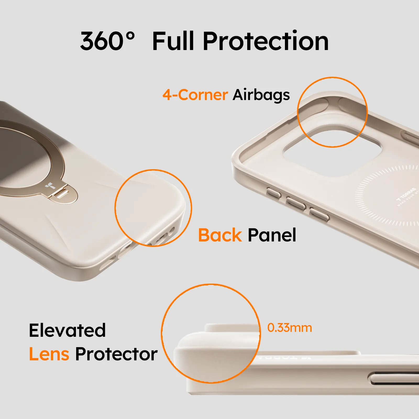 Ostand 360° Spin Fusion MagSafe Case for iPhone 16 Pro Max