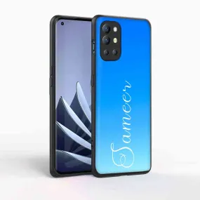 Personalzed Oneplus 9R Cover with Name Sky Blue Phone Case - Blue Sea