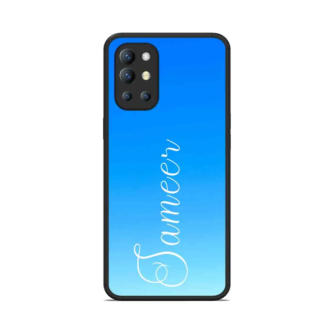 Personalzed Oneplus 9R Cover with Name Sky Blue Phone Case - Blue Sea