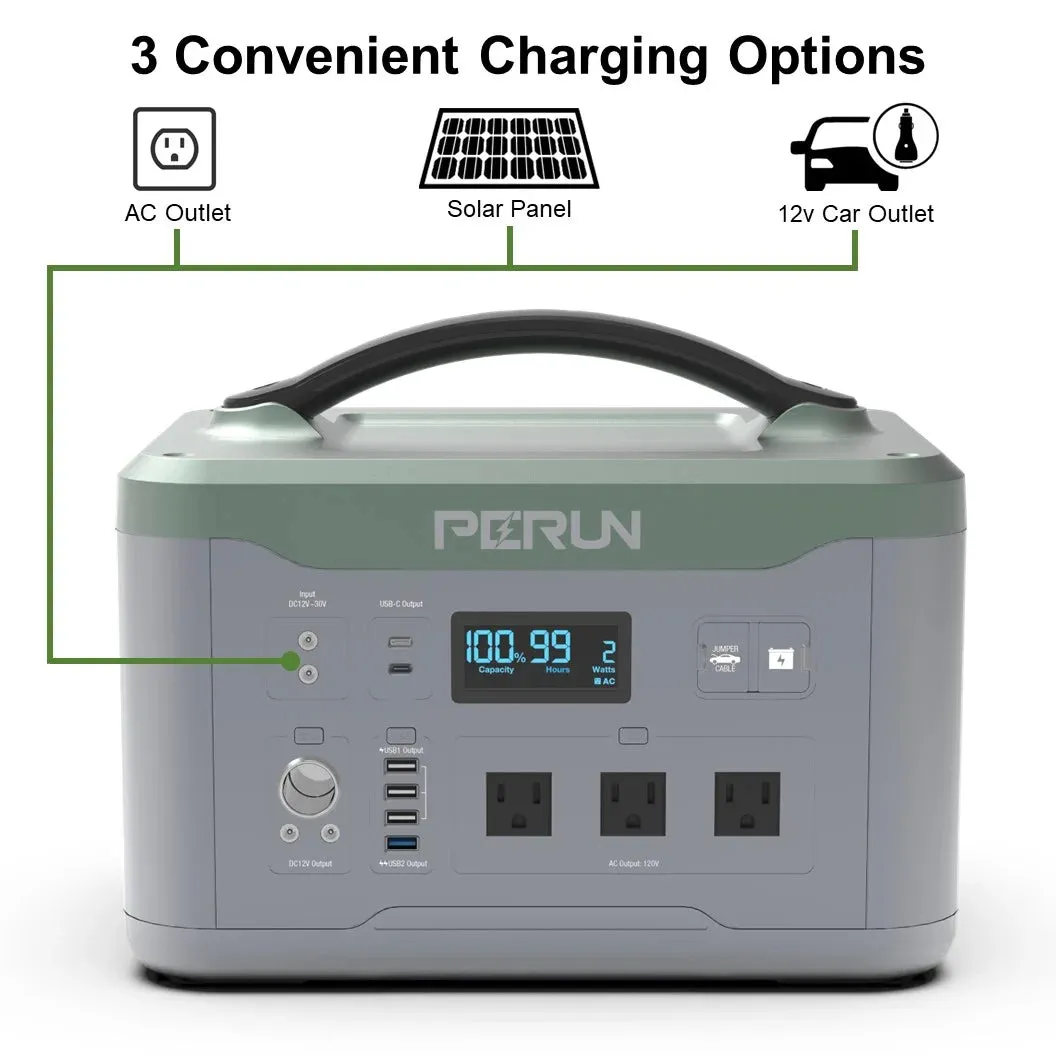 Perun by Yard Force PB-22 1500W/3000W Power Station Pure Sine Wave Solar Generator New