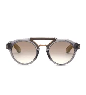 Philipp Plein Men's Brown Gradient-mirrored Round Sunglasses