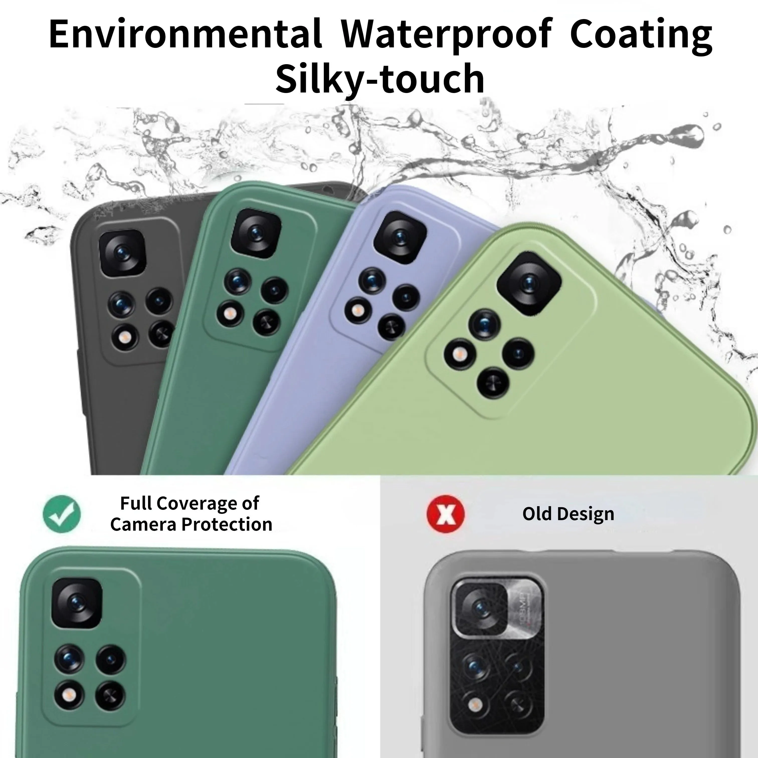 Phone Case Liquid Silicone For Xiaomi Cover