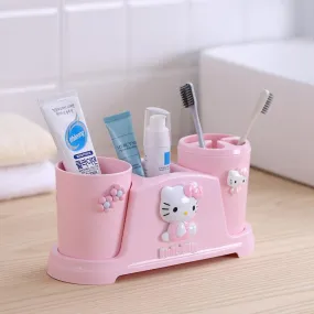 Pink Kitty Toothbrush Holder