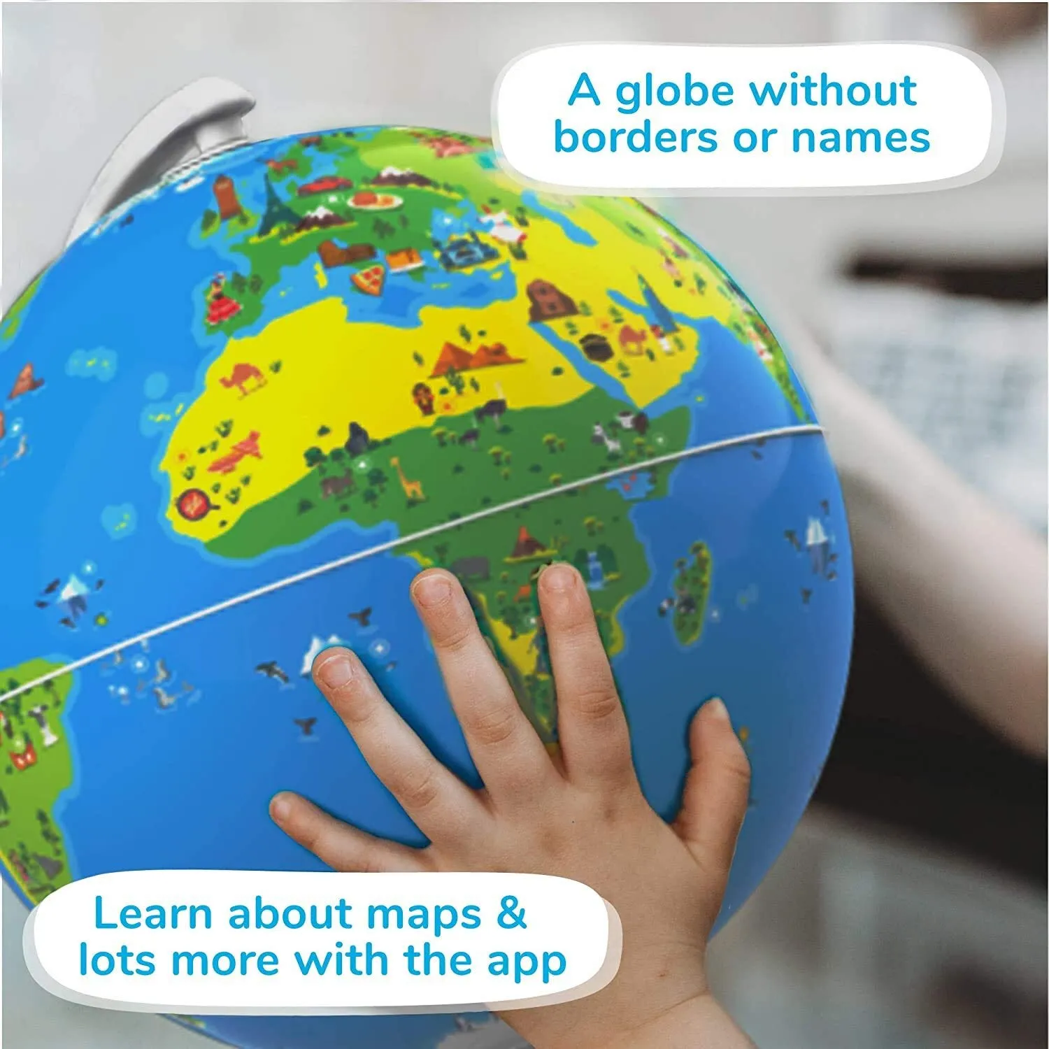 PlayShifu Educational Globe for Kids with 1000  Facts on Animals, Places, Monuments and More - Orboot Earth Augmented Reality Based Fun Learning, Interactive Game ( 4-10 Years)