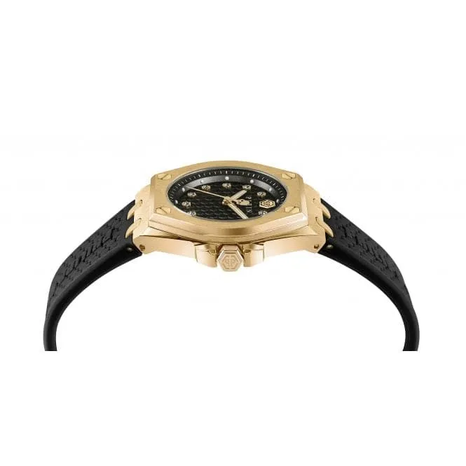 Plein Extreme Lady Steel Gold Black Ladies Watch PWJAA0322