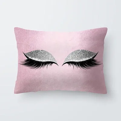 Polyester Pillow Cases Rectangle Eyelash 50cm x 30cm, 1 Piece