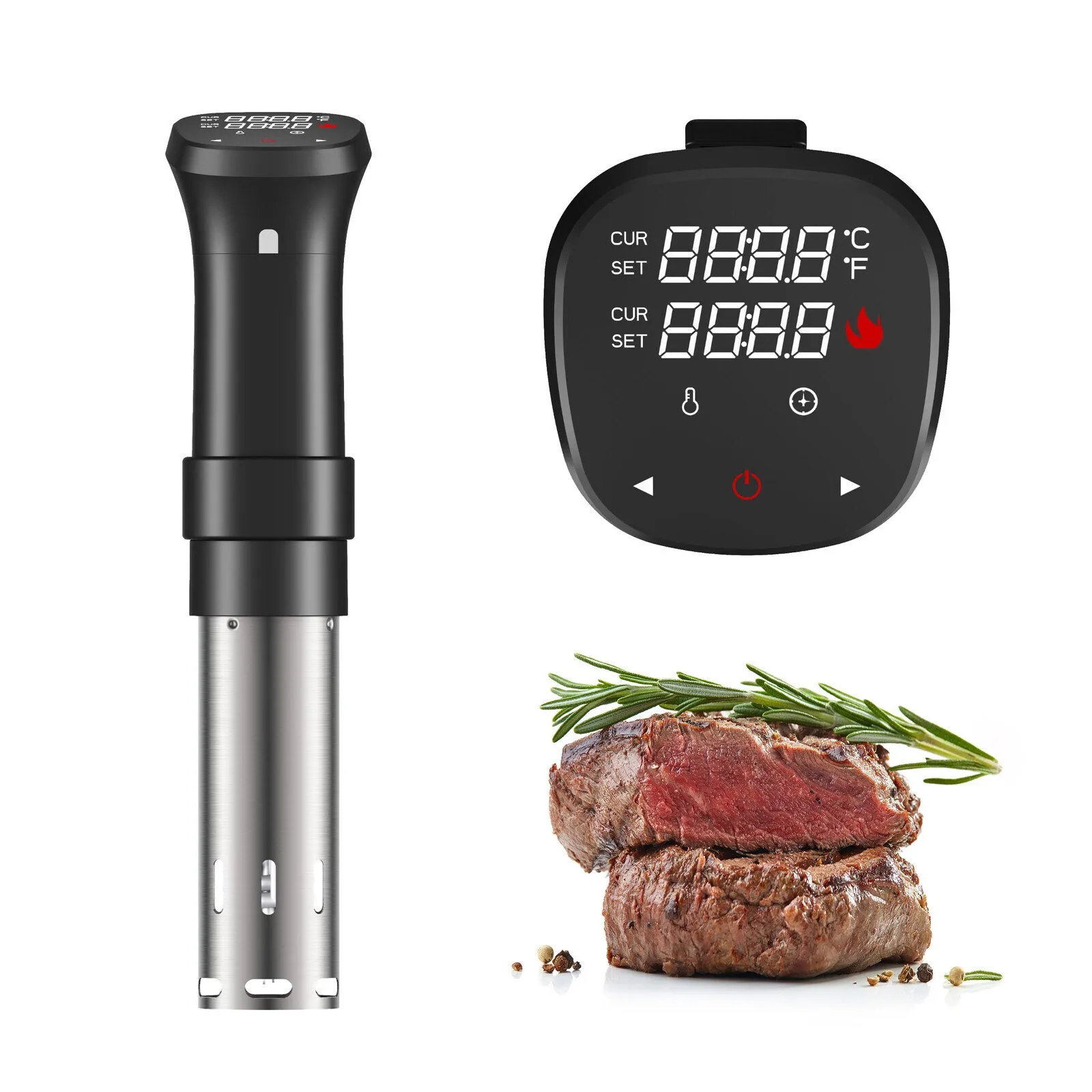 Precision Sous Vide Cooker, WiFi Control, 1100W, Touch Display