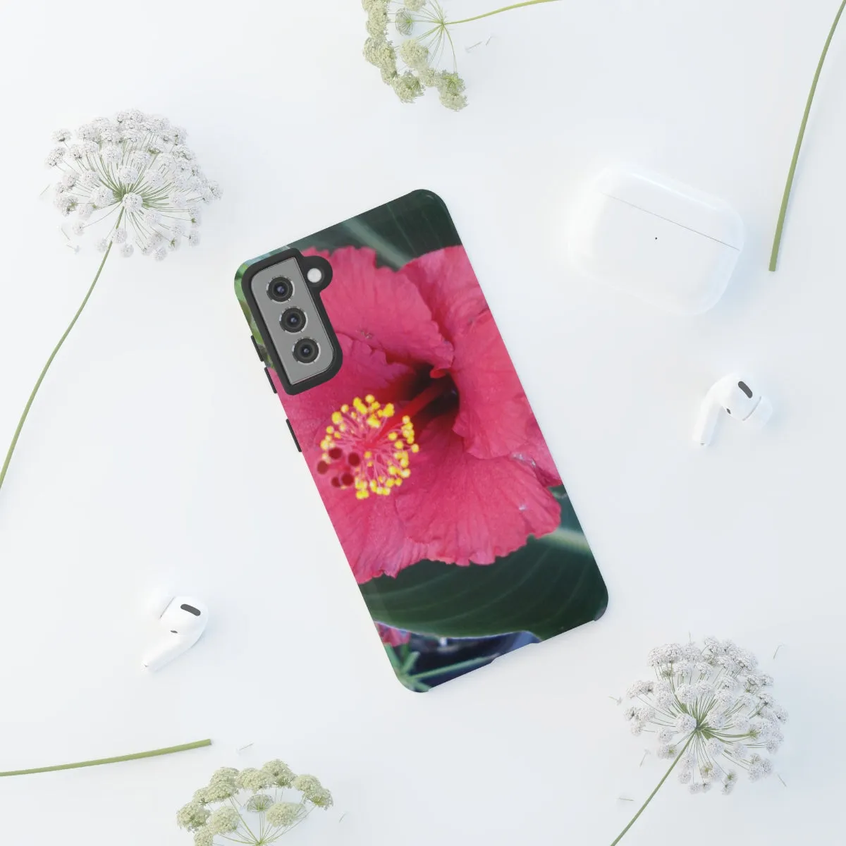 "Raspberry Hibiscus" Tough Case