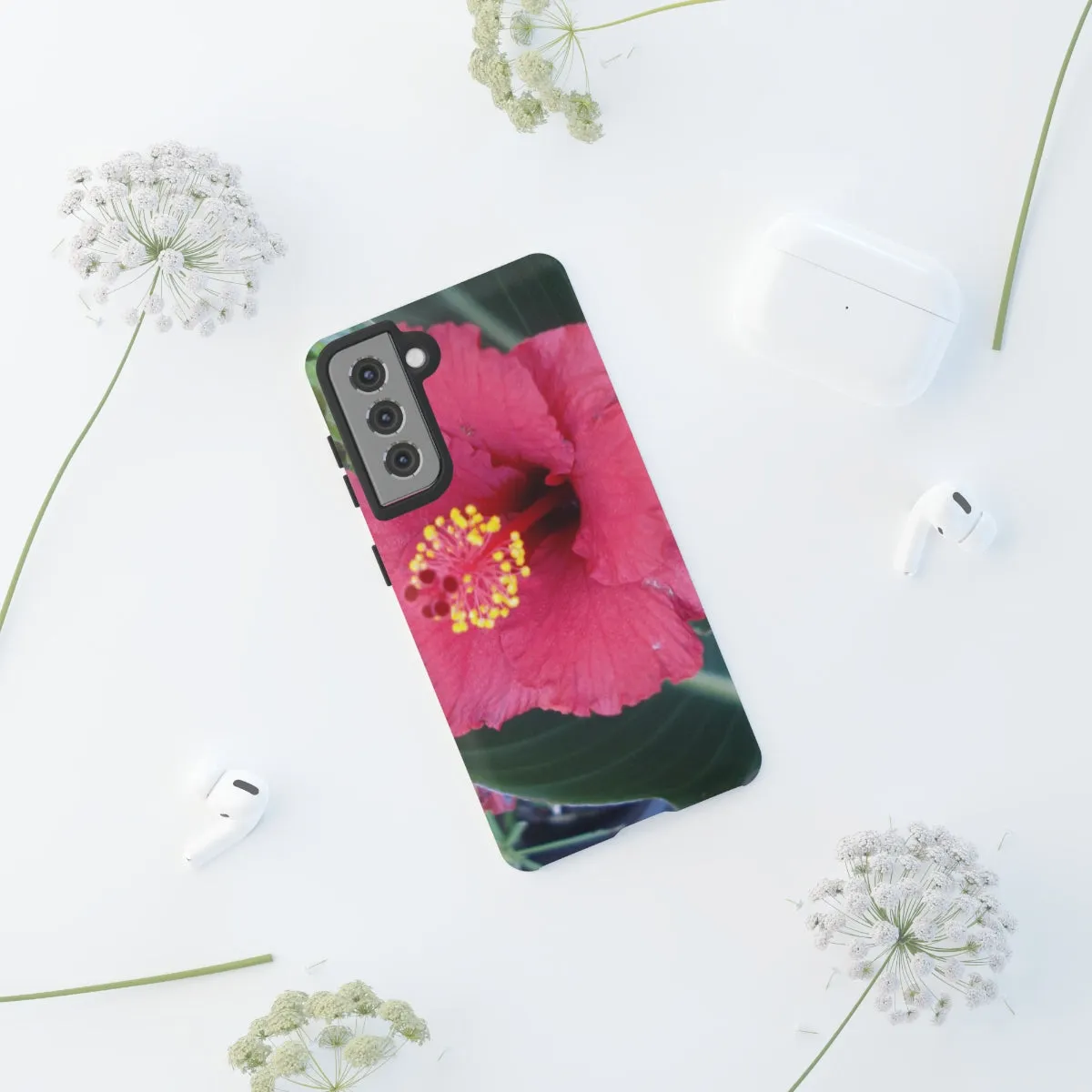 "Raspberry Hibiscus" Tough Case