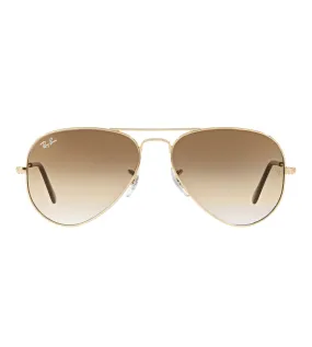 Ray Ban Men's Gradient Brown Aviator Sunglasses