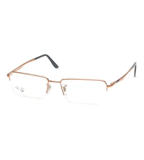 Ray Ban Unisex Gold Rectangular Optical Frame