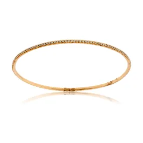 Rose Gold Diamond Bangle Bracelet