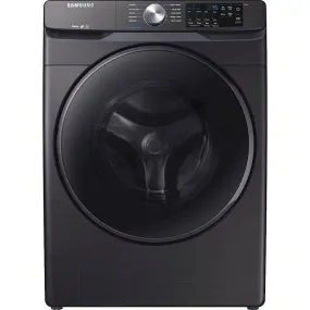 Samsung - 4.5 Cu. Ft. 10-Cycle High-Efficiency Front-Loading Washer with Steam - Black stainless steel